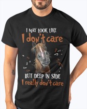 Horse i may look like i don't care Classic T-Shirt apparel-classic-tshirt-lifestyle-front-96