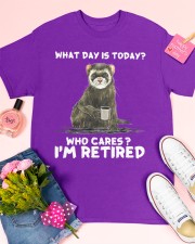 Ferret I Am Retired Classic T-Shirt apparel-classic-tshirt-lifestyle-front-185