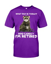 Ferret I Am Retired Classic T-Shirt front