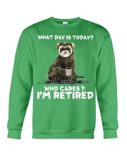 Ferret I Am Retired Crewneck Sweatshirt tile