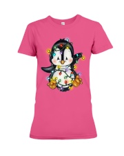 Penguin Christmas Colors Premium Fit Ladies Tee tile