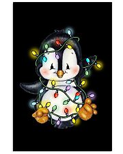 Penguin Christmas Colors Vertical Poster tile
