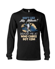Goat don't like my attitude Long Sleeve Tee tile