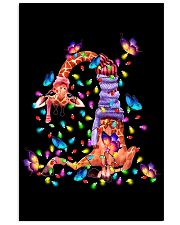 Giraffe Butterflies Christmas Lights Vertical Poster tile