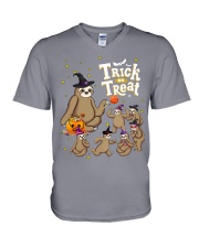 Sloth Trick Or Treat Gift For Halloween V-Neck T-Shirt tile