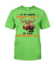 Moose My Mouth Doesn't Say It Classic T-Shirt tile