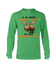 Moose My Mouth Doesn't Say It Long Sleeve Tee tile