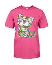 Cat Christmas Colors Classic T-Shirt tile