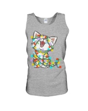Cat Christmas Colors Unisex Tank tile