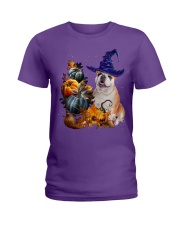  Bulldog Fall Night Ladies T-Shirt tile