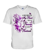 Husband big piece 13420 V-Neck T-Shirt tile