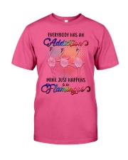 Flamingo Addiction Premium Fit Mens Tee tile