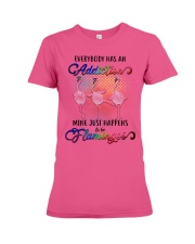 Flamingo Addiction Premium Fit Ladies Tee tile
