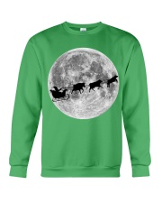 Cow Christmas Moon Night Crewneck Sweatshirt tile