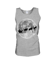 Cow Christmas Moon Night Unisex Tank tile