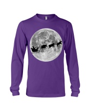 Cow Christmas Moon Night Long Sleeve Tee tile