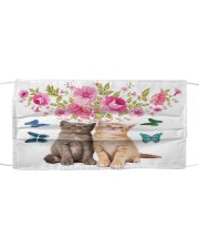 Cat Flower Cloth face mask front