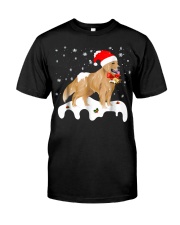 Funny Golden Retriever Merry Christmas T Shirt Classic T-Shirt front