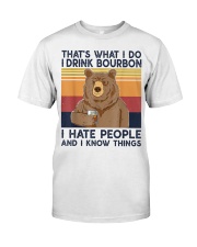 That's What I Do I Drink Bourbon I Hate People Premium Fit Mens Tee thumbnail