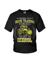 Born To Drive Tractor Youth T-Shirt front