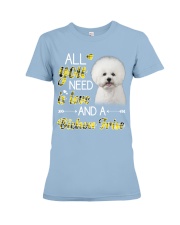 Bichon Frise Love Premium Fit Ladies Tee tile