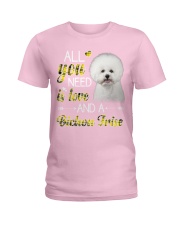 Bichon Frise Love Ladies T-Shirt tile