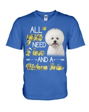 Bichon Frise Love V-Neck T-Shirt tile
