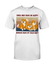 SHIBA INUS make me happy Premium Fit Mens Tee tile