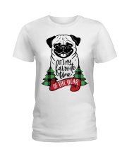 PUG Favorite time of the year Ladies T-Shirt tile