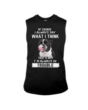 FRENCH BULLDOG in trouble Sleeveless Tee tile