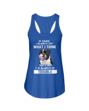 FRENCH BULLDOG in trouble Ladies Flowy Tank tile