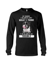 FRENCH BULLDOG in trouble Long Sleeve Tee tile