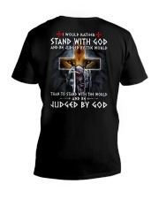 BACK Print - Limited Edition V-Neck T-Shirt tile