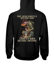 She who kneels before god - Back Hooded Sweatshirt tile