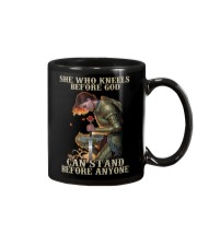 She who kneels before god - Back Mug tile