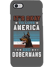 DOBERMAN It's Okay To Love Phone Case tile
