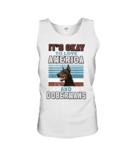 DOBERMAN It's Okay To Love Unisex Tank tile