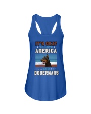 DOBERMAN It's Okay To Love Ladies Flowy Tank tile