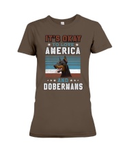 DOBERMAN It's Okay To Love Premium Fit Ladies Tee tile
