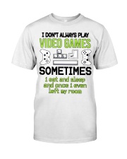 Eat Sleep Video Games Classic T-Shirt front