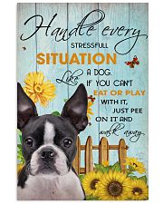 BOSTON TERRIER Handle It Limited Edition 24x36 Poster front