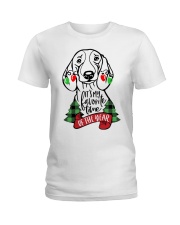 DACHSHUND Favorite time of the year Ladies T-Shirt tile