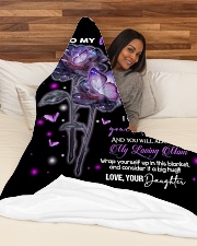 Appreciated DD010609MA Large Fleece Blanket - 60" x 80" aos-coral-fleece-blanket-60x80-lifestyle-front-03