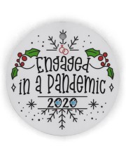 2020 Engaged Christmas Ornament Circle Ornament (Wood tile
