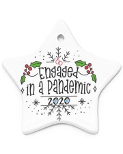 2020 Engaged Christmas Ornament Star ornament - single (porcelain) front