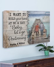 Lets Go Pontooing DD010411NA Customize Name 30x20 Gallery Wrapped Canvas Prints aos-canvas-pgw-30x20-lifestyle-front-01