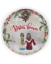 Bestie Forever 3 Ornament Christmas Circle Ornament (Wood tile
