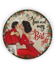 Best Gift Ornament Christmas 2 Circle Ornament (Wood tile