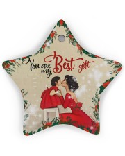 Best Gift Ornament Christmas 2 Star Ornament (Wood) tile