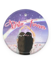 Bestie Forever 2 Ornament Christmas Circle Ornament (Porcelain) tile